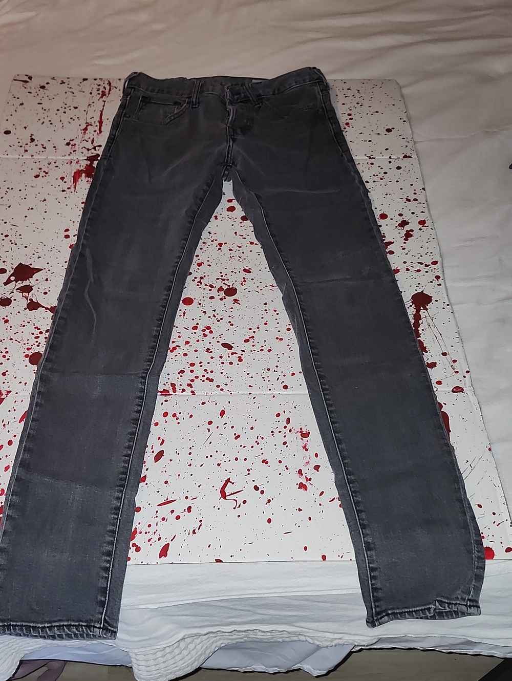 Slim Straight Gray Jeans